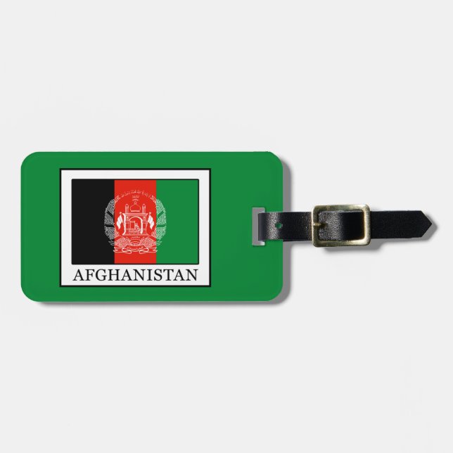Afghanistan Gepäckanhänger (Vorderseite horizontal)