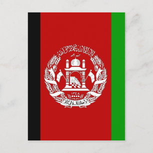 Afghanistan Hochwertige Flagge Postkarte