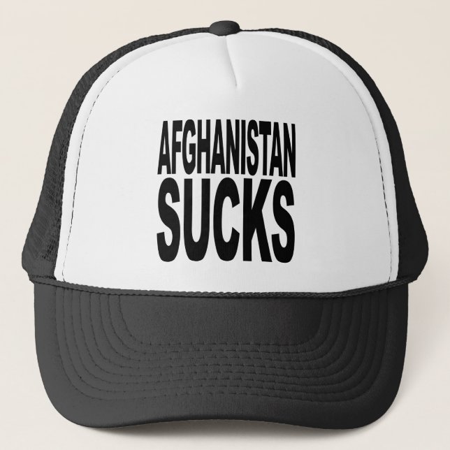 Afghanistan ist zum Kotzen Truckerkappe (Vorderseite)