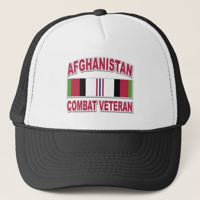 AFGHANISTAN-KAMPF-KRIEGSVETERAN-FERNLASTFAHRER-HUT TRUCKERKAPPE (Vorderseite)