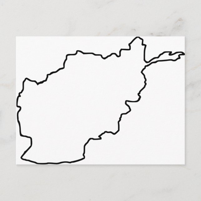 Afghanistan-Karte Postkarte (Vorderseite)