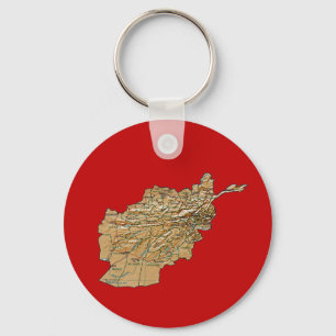 Afghanistan-Karten-Schlüsselanhänger Schlüsselanhänger