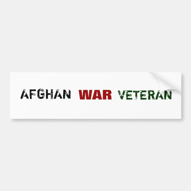 AFGHANISTAN-KRIEGSVETERANEN AUTOAUFKLEBER (Vorne)