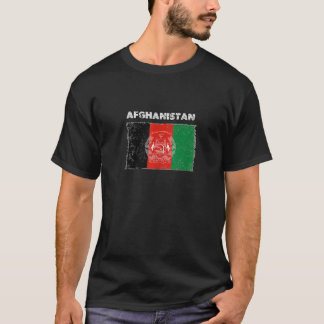 Afghanistan-Länderflagge mit grunge-beängstigender T-Shirt
