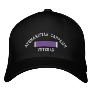 Afghanistan - Lila Herz Bestickte Baseballkappe