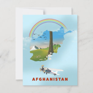 Afghanistan Map Landschaftsreisepaket
