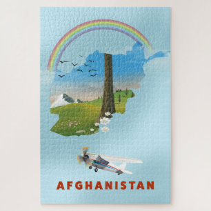 Afghanistan Map Landschaftsreisepaket