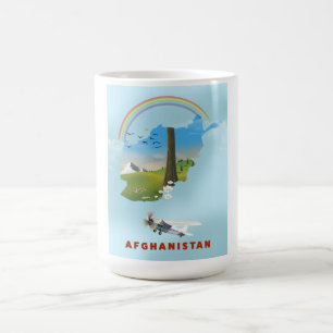 Afghanistan Map Landschaftsreisepaket Verwandlungstasse