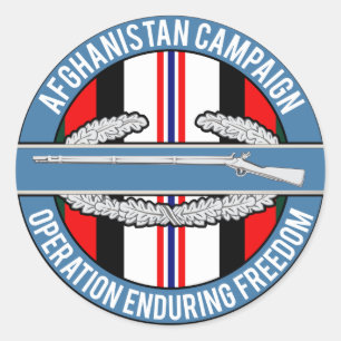 Afghanistan OEF CIB Runder Aufkleber