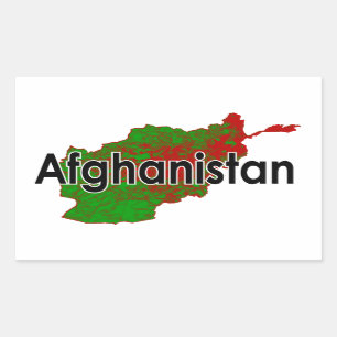 Afghanistan Rechteckiger Aufkleber