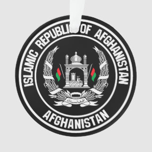 Afghanistan-Runde Ornament