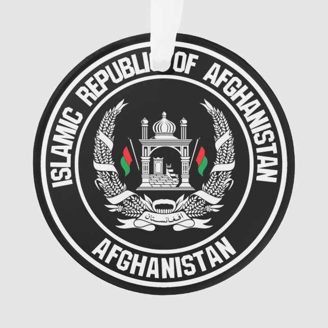 Afghanistan-Runde Ornament (Vorderseite)