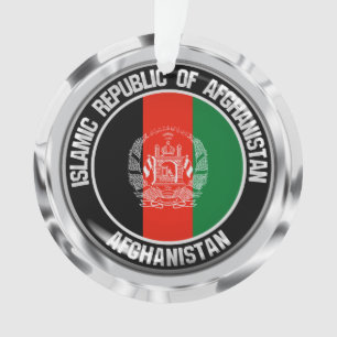 Afghanistan-Rundes Emblem Ornament