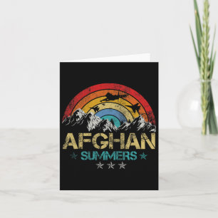 Afghanistan Summer Veteran Fighter Jet Patriotic 4 Karte