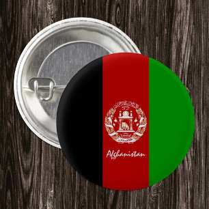 Afghanistan-Taste, patriotische afghanische Flagge Button