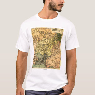 Afghanistan und umgebende Land-Karte T-Shirt