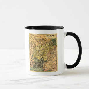 Afghanistan und umgebende Land-Karte Tasse