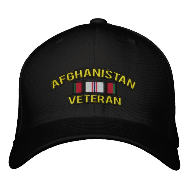 Afghanistan Veteran Bestickte Kappe (Vorderseite)