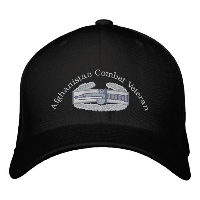 Afghanistan Veteran Combat Action Abzeichen Hat Bestickte Baseballkappe (Vorderseite)