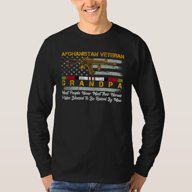 Afghanistan Veteran Opa Afghanistan Krieg T-Shirt (Vorderseite)