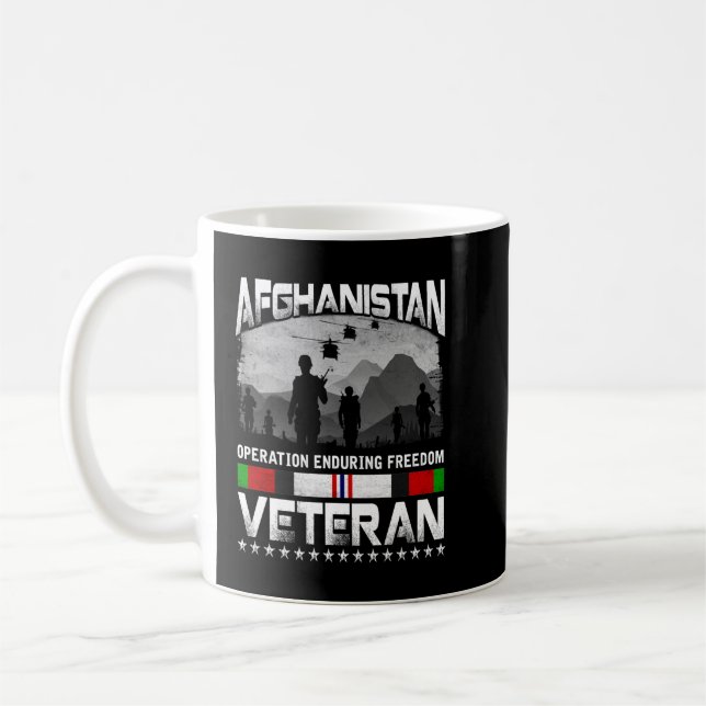 Afghanistan Veteran Proud Army - US-Militär Kaffeetasse (Links)