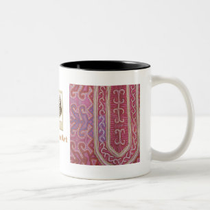 Afghanistan: Vintager Textilrest Zweifarbige Tasse