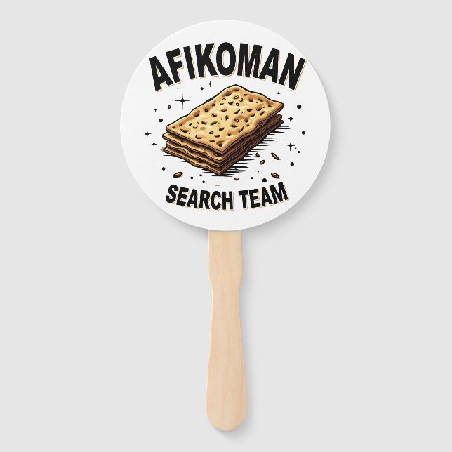 Afikoman-Suchteam Hanukkah Jüdische Lebensmittelli Fächer (Vorderseite)