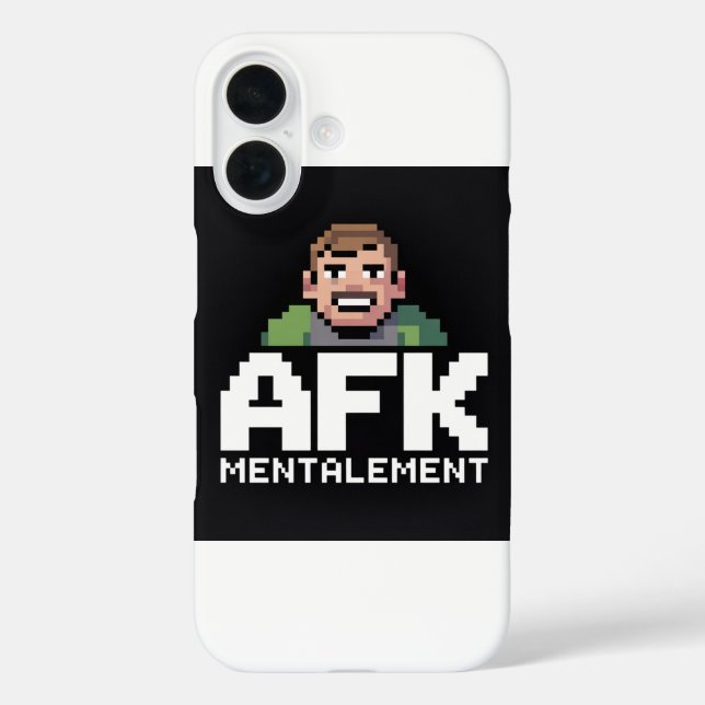 AFK Mental Chibi Gamer Pixel Art iPhone 16 Hülle (Rückseite)
