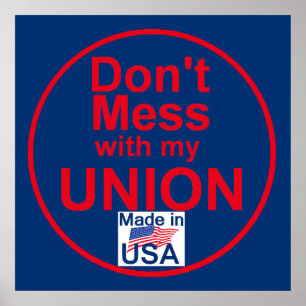 AFL-GEWERKSCHAFTEN POSTER Drucken