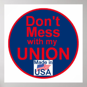 AFL-GEWERKSCHAFTEN POSTER Drucken