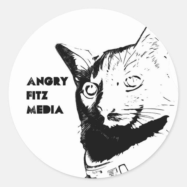 AFM-Aufkleber - weiß Runder Aufkleber (Vorderseite)