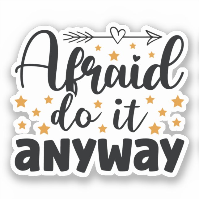 Afraid tun es auf jeden Fall lustig Aufkleber (Vorderseite)