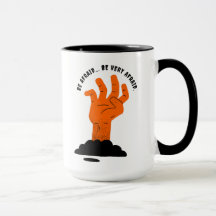 Afrain Creepy Orange Hand Black Soil Halloween