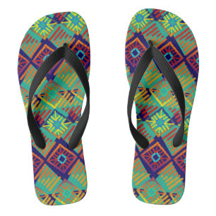 Afrcian Mud Tuch Inspiriert hell Flip Flops