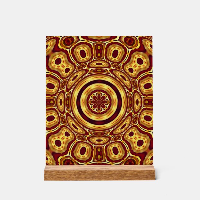 Africa Abstrakt Art Pattern Acrylschild (Vorderseite)