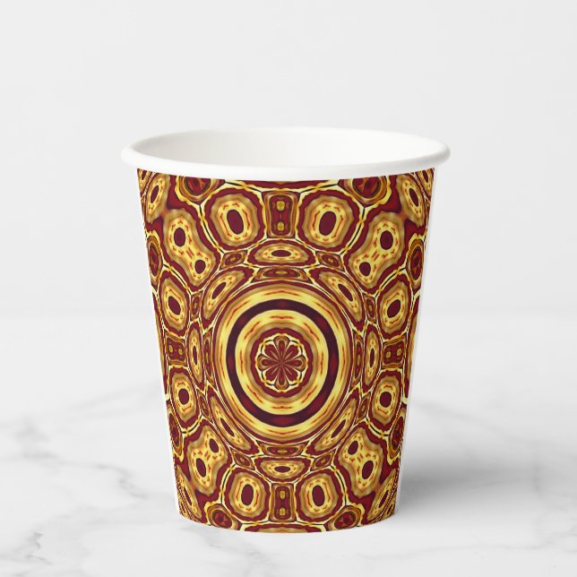 Africa Abstrakt Art Pattern Pappbecher (Vorderseite)