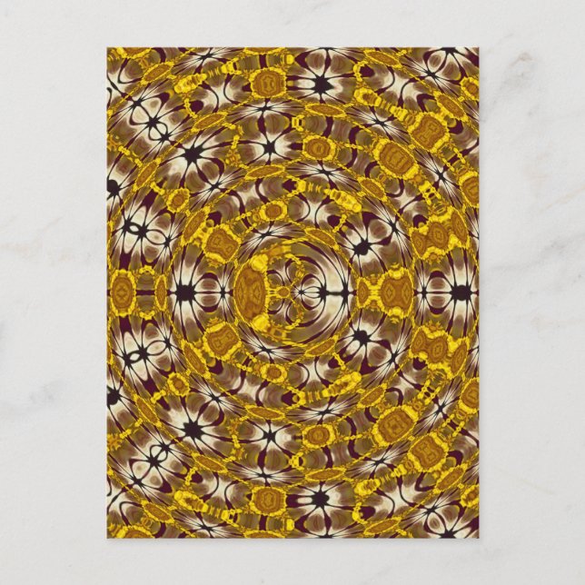 Africa Abstrakt Art Pattern Postkarte (Vorderseite)