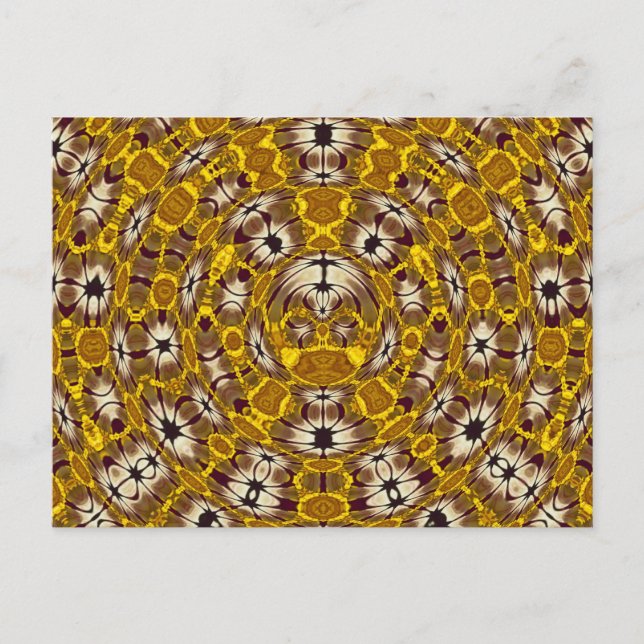 Africa Abstrakt Art Pattern Postkarte (Vorderseite)