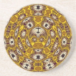 Africa Abstrakt Art Pattern Sandstein Untersetzer