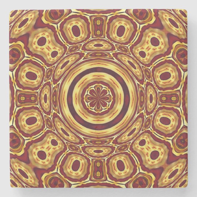 Africa Abstrakt Art Pattern Steinuntersetzer (Vorderseite)