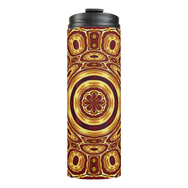 Africa Abstrakt Art Pattern Thermosbecher (Vorderseite)