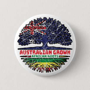 Africa African Australian Australia Tree Roots Button