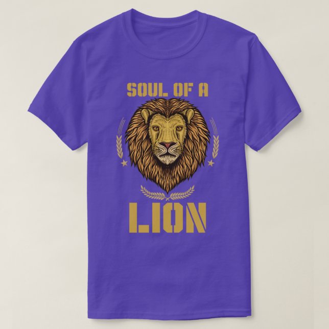 Africa Animal King Zoo Lion T-Shirt (Design vorne)