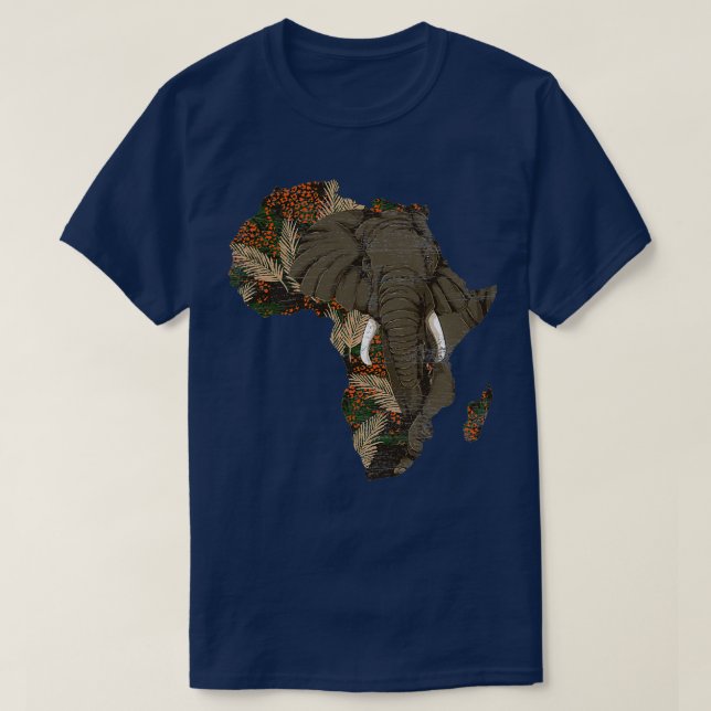 Africa Animal Lover Savanna Safari T-Shirt (Design vorne)
