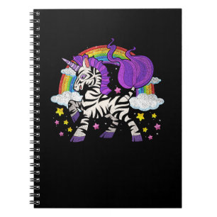 Africa Animal Rainbow Zebracorn Niedlich Zebra Fan Notizblock