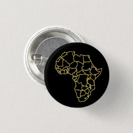 Africa Black Gold Glitzer Button Button