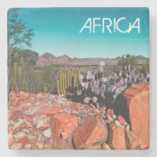 Africa Desert Landscape Nature Cactus Pflanze Steinuntersetzer
