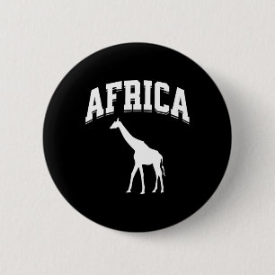 Africa Giraffe Safari Vacation Souvenir Preppy Aes Button