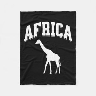 Africa Giraffe Safari Vacation Souvenir Preppy Aes Fleecedecke