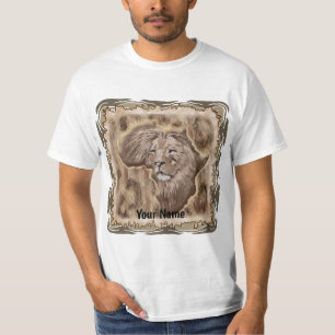 Africa Lion Map T - Shirt